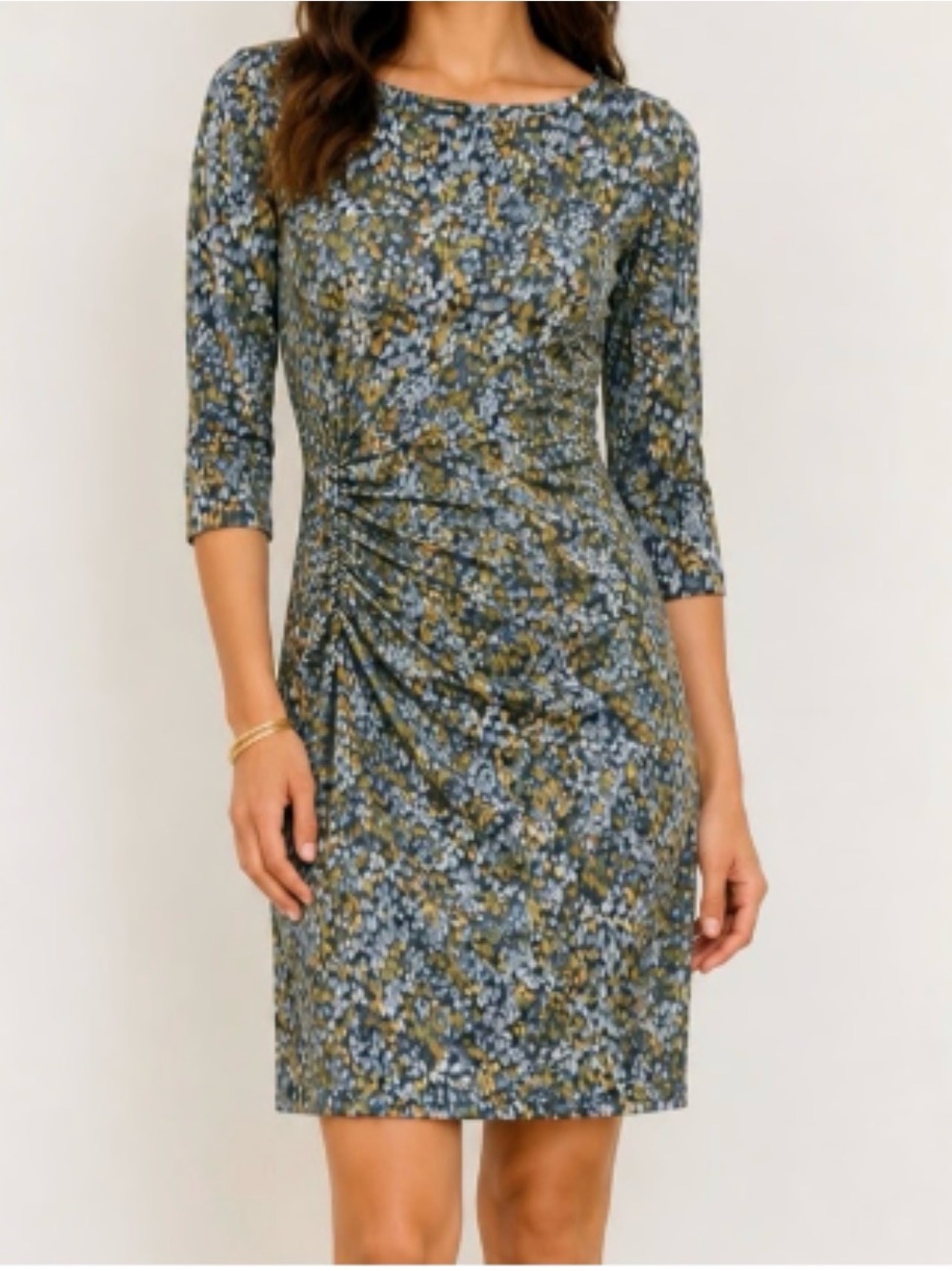 J.‎ McLaughlin Medium Mid Century Modern Print Catlina Dress Cottagecore Boho